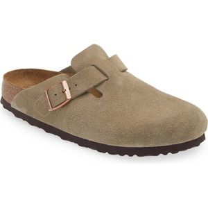 BIRKENSTOCK Boston Soft Footbed Clog - Taupe